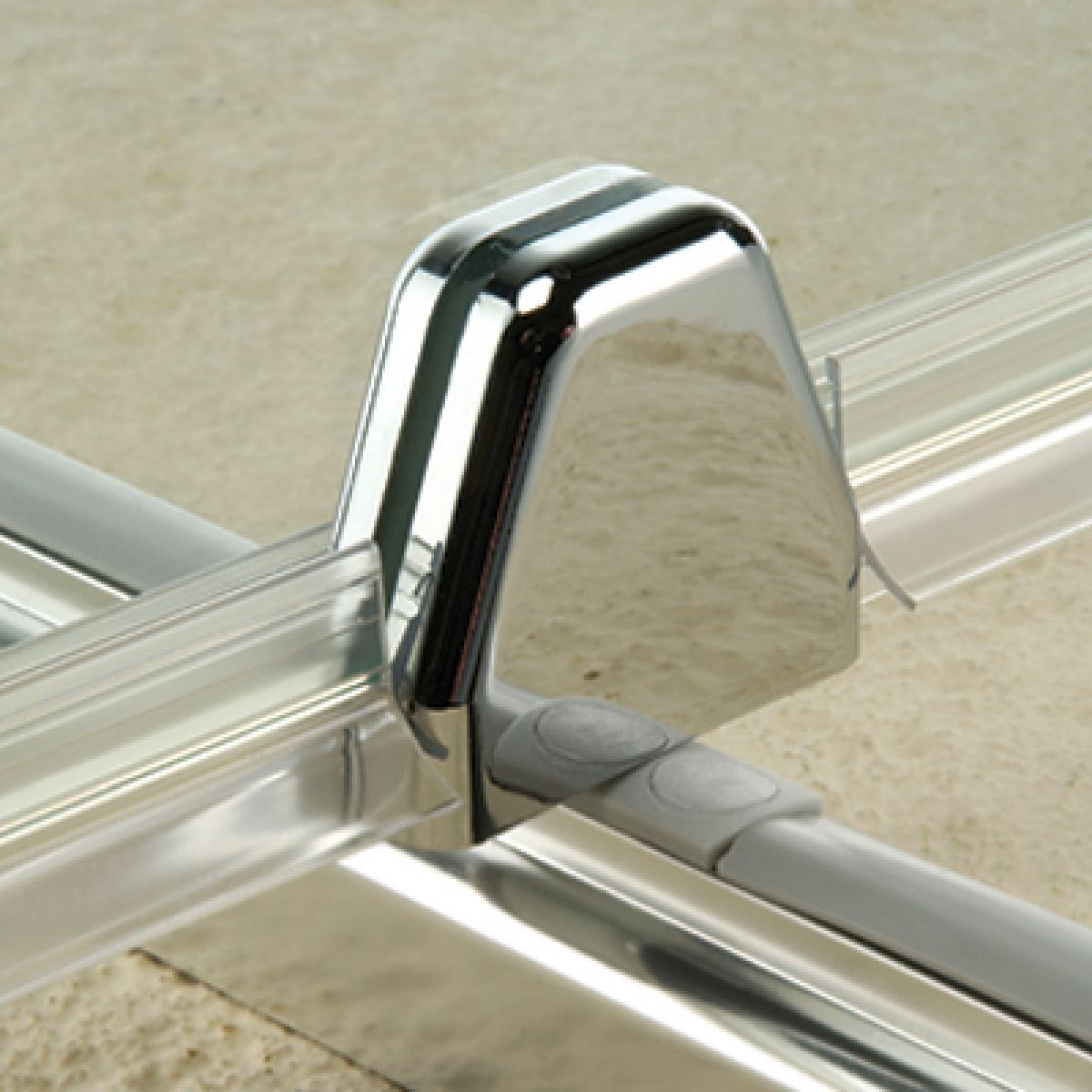 Shower screen semi-frameless pivot mechanism - Profile 6